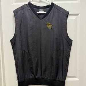 Nike Black Golf Vest with Baylor university BU on stitched on front